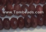 CRZ1021 15.5 inches 3*5mm faceted rondelle A+ grade ruby beads