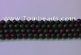 CRZ1111 15.5 inches 6mm round imitation ruby zoisite beads wholesale