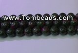 CRZ1113 15.5 inches 10mm round imitation ruby zoisite beads wholesale