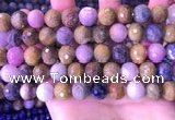 CRZ1144 15.5 inches 10mm faceted round ruby sapphire beads