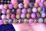 CRZ1145 15.5 inches 12mm faceted round ruby sapphire beads