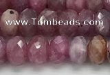 CRZ1152 15.5 inches 4*6.8mm faceted rondelle natural ruby beads