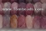 CRZ1153 15.5 inches 4*8mm faceted rondelle natural ruby beads