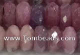 CRZ1154 15.5 inches 5*9mm faceted rondelle natural ruby beads