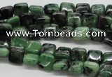 CRZ12 15.5 inches 8*8mm square ruby zoisite gemstone beads wholesale