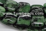 CRZ15 15.5 inches 15*15mm square ruby zoisite gemstone beads wholesale