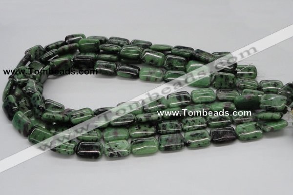 CRZ17 15.5 inches 13*18mm rectangle ruby zoisite gemstone beads