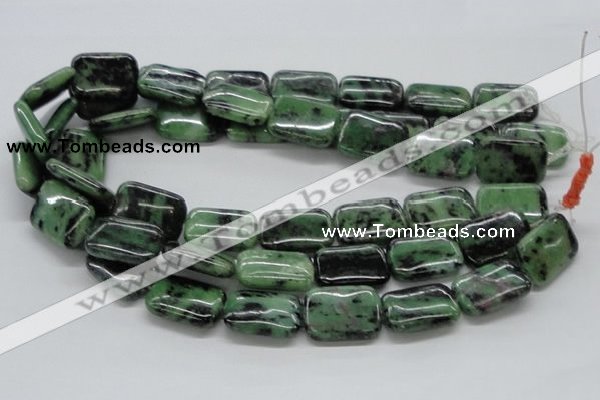 CRZ18 15.5 inches 18*25mm rectangle ruby zoisite gemstone beads