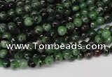 CRZ20 15.5 inches 4mm round ruby zoisite gemstone beads