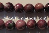 CRZ404 15.5 inches 12mm round natural ruby gemstone beads