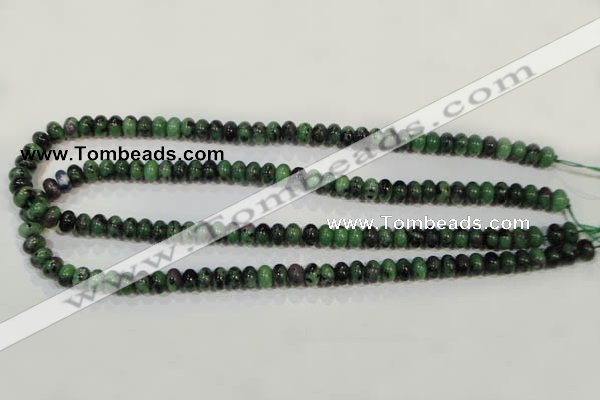 CRZ460 15.5 inches 5*8mm rondelle ruby zoisite gemstone beads