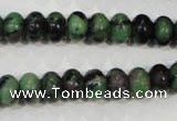 CRZ462 15.5 inches 7*10mm rondelle ruby zoisite gemstone beads