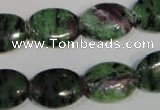 CRZ482 15.5 inches 13*18mm oval ruby zoisite gemstone beads