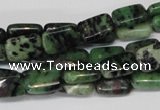 CRZ50 15.5 inches 8*12mm rectangle ruby zoisite gemstone beads