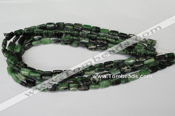 CRZ50 15.5 inches 8*12mm rectangle ruby zoisite gemstone beads