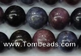 CRZ503 15.5 inches 10mm round natural ruby sapphire beads