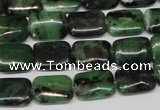 CRZ51 15.5 inches 10*14mm rectangle ruby zoisite gemstone beads