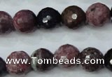 CRZ512 15.5 inches 8mm faceted round natural ruby sapphire beads