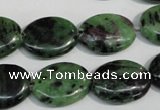 CRZ61 15.5 inches 15*20mm oval ruby zoisite gemstone beads