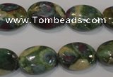 CRZ615 15.5 inches 13*18mm oval New ruby zoisite gemstone beads