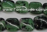 CRZ66 15.5 inches 16*16mm square ruby zoisite gemstone beads