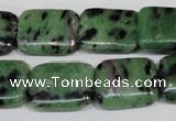 CRZ68 15.5 inches 15*20mm rectangle ruby zoisite gemstone beads