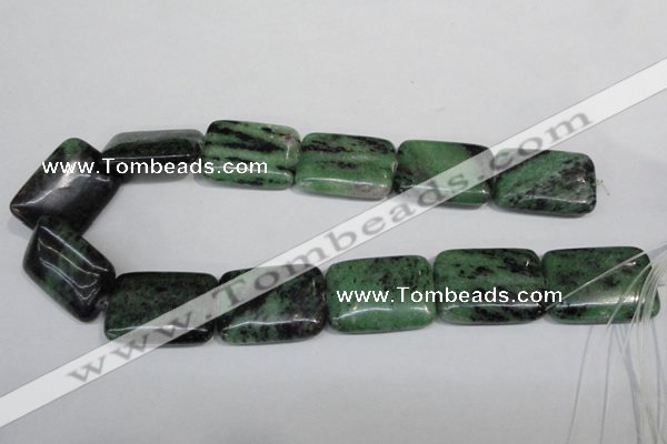 CRZ69 15.5 inches 25*35mm rectangle ruby zoisite gemstone beads