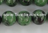 CRZ725 15.5 inches 14mm round ruby zoisite gemstone beads