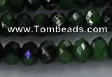 CRZ754 15.5 inches 5*8mm faceted rondelle ruby zoisite beads