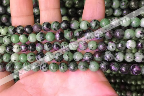 CRZ771 15.5 inches 6mm round ruby zoisite beads wholesale