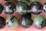 CRZ772 15.5 inches 8mm round ruby zoisite beads wholesale