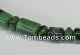 CRZ83 2*4mm – 6*10mm rondelle & 4*6mm – 10*11mm tube ruby zoisite beads