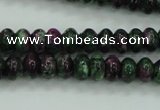 CRZ920 15.5 inches 5*8mm rondelle Chinese ruby zoisite beads