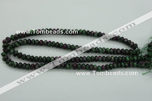 CRZ923 15.5 inches 10*14mm rondelle Chinese ruby zoisite beads