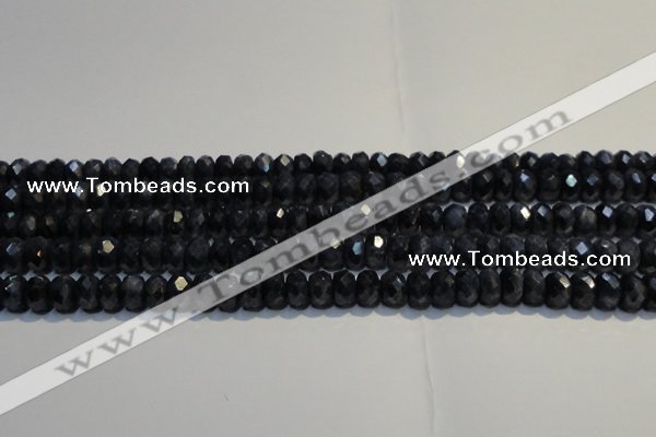 CRZ973 15.5 inches 5*7mm faceted rondelle A- grade sapphire beads