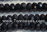 CRZ976 15.5 inches 4*6mm faceted rondelle A grade sapphire beads