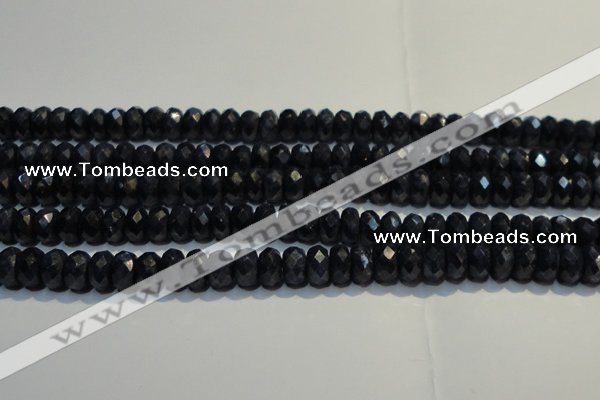 CRZ981 15.5 inches 5*7mm faceted rondelle A+ grade sapphire beads