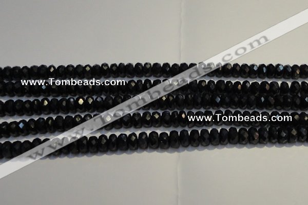 CRZ984 15.5 inches 4*6mm faceted rondelle AA grade sapphire beads