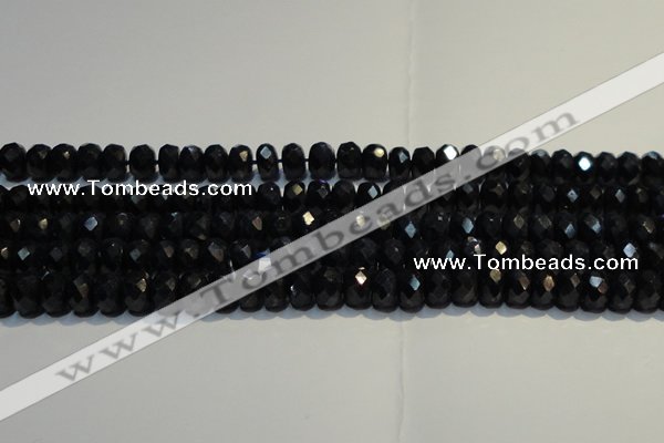 CRZ985 15.5 inches 5*7mm faceted rondelle AA grade sapphire beads