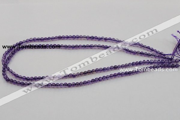 CSA01 15.5 inches 4mm round synthetic amethyst beads wholesale