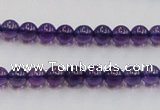 CSA03 15.5 inches 6mm round synthetic amethyst beads wholesale