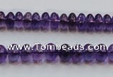 CSA08 15.5 inches 5*8mm rondelle synthetic amethyst beads wholesale