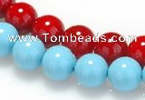 CSB06 16 inches 8mm round shell pearl beads Wholesale