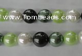 CSB1060 15.5 inches 10mm round mixed color shell pearl beads