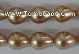 CSB109 15.5 inches 11*15mm teardrop shell pearl beads wholesale