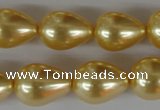 CSB113 15.5 inches 15*19mm teardrop shell pearl beads wholesale