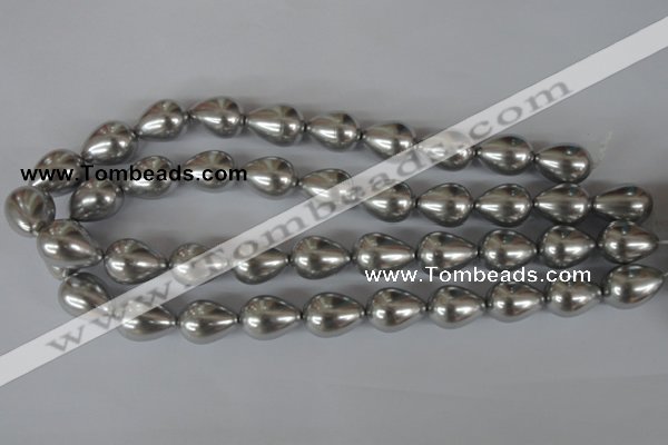 CSB115 15.5 inches 15*19mm teardrop shell pearl beads wholesale