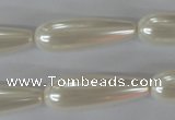 CSB116 15.5 inches 10*30mm teardrop shell pearl beads wholesale