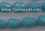 CSB1172 15.5 inches 15*20mm faceted teardrop shell pearl beads