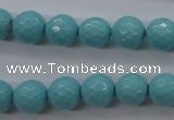 CSB1176 15.5 inches 12mm faceted round shell pearl beads